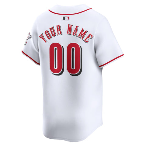 Cincinnati Reds Home Limited Custom Shirt - White