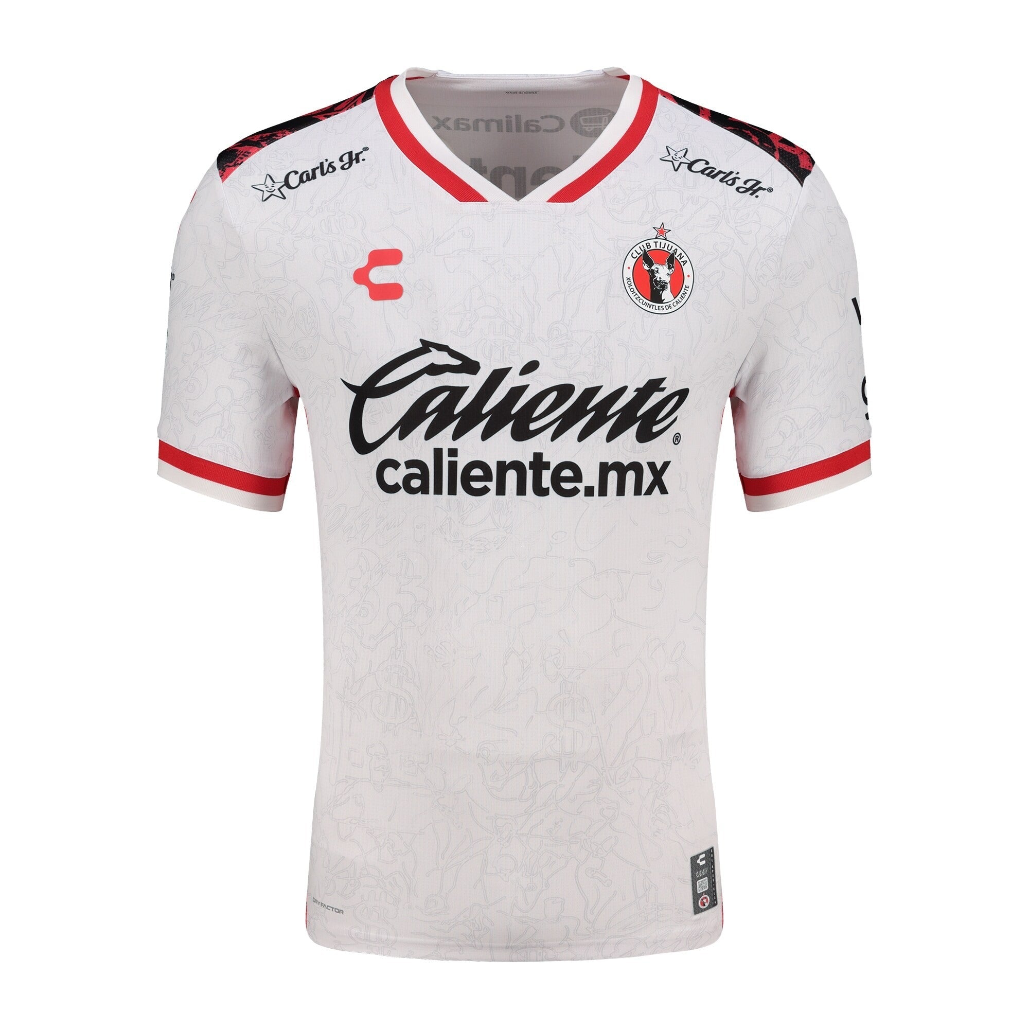 Club Tijuana Charly 2025/26 Away Authentic Soccer Shirt - White