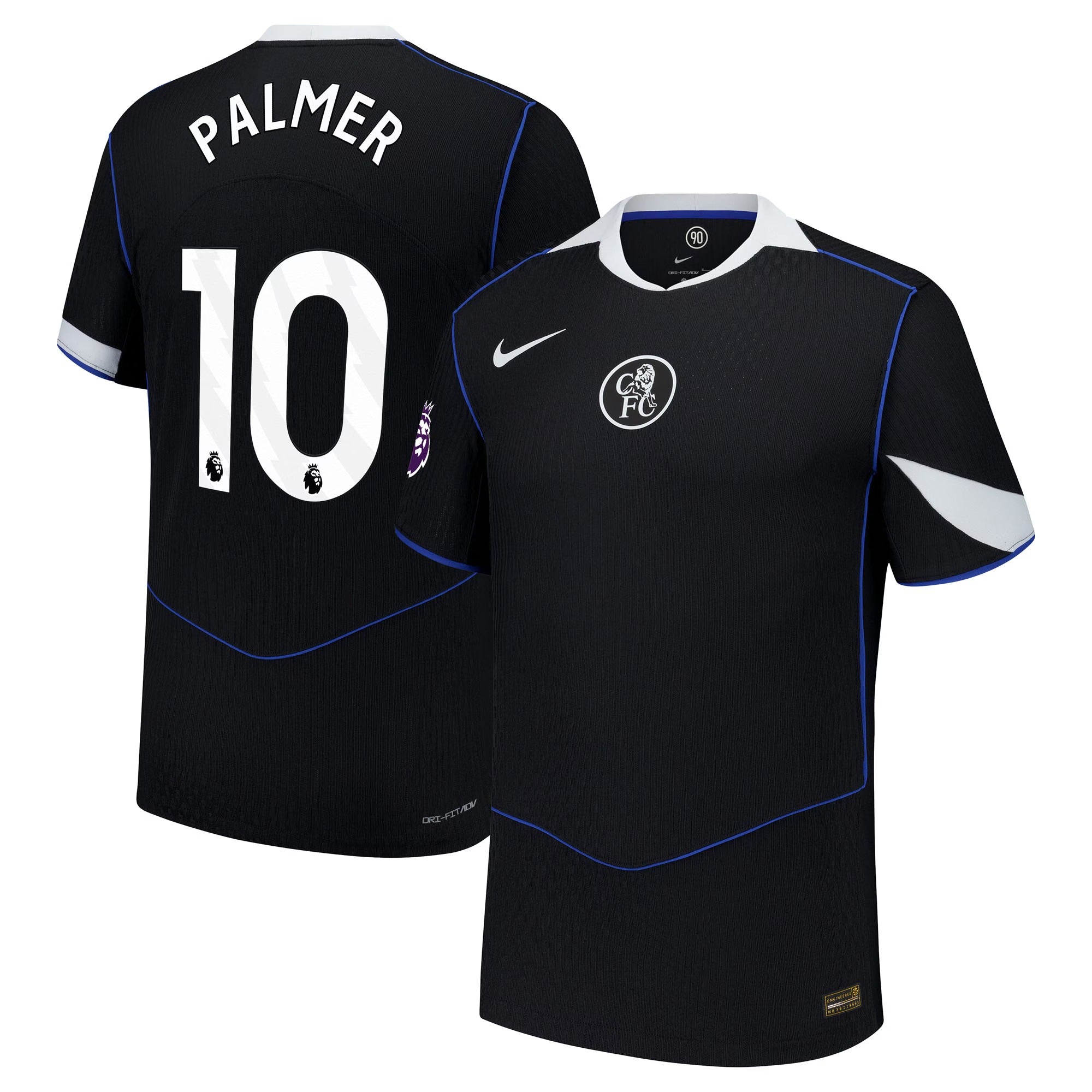 Cole Palmer Chelsea teams 2025/26 Third Player Soccer Shirt - Black
