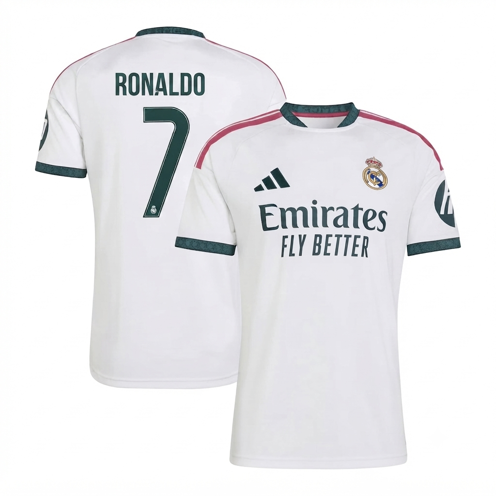 Cristiano Ronaldo 7 Real Madrid Soccer Intl™ 2026/27 Home Replica Shirt - White