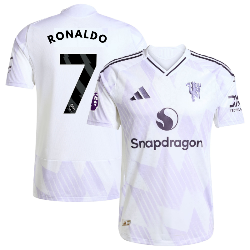 Cristiano Ronaldo Manchester United adidas 2025/26 Away Player Soccer Shirt - White