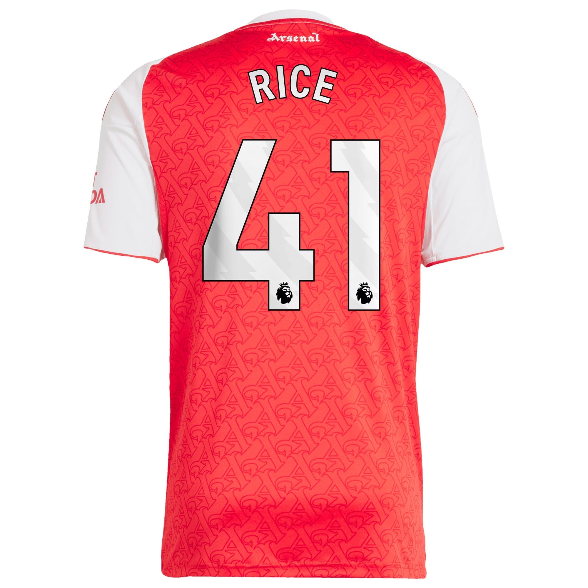 Declan Rice Arsenal adidas 2025/26 Home Player Soccer Shirt - Red