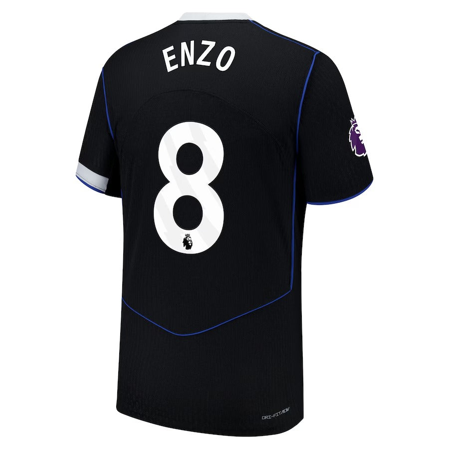 Enzo Fernández Chelsea teams 2025/26 Third Player Soccer Shirt - Black