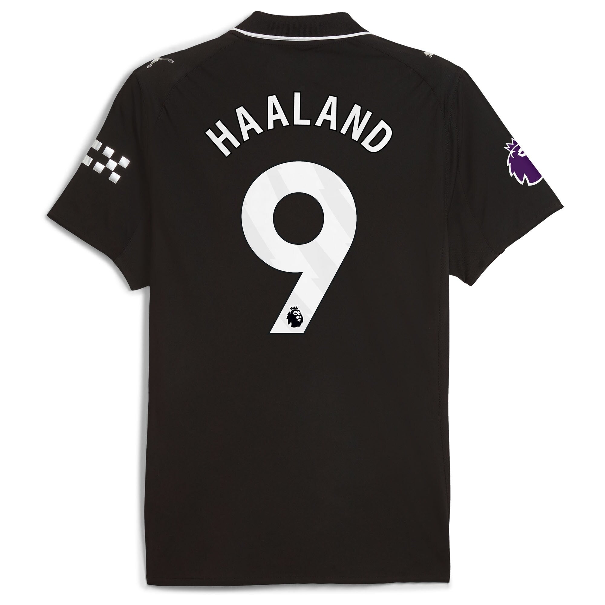 Erling Haaland Manchester City Puma 2025/26 Away Player Soccer Shirt - Black