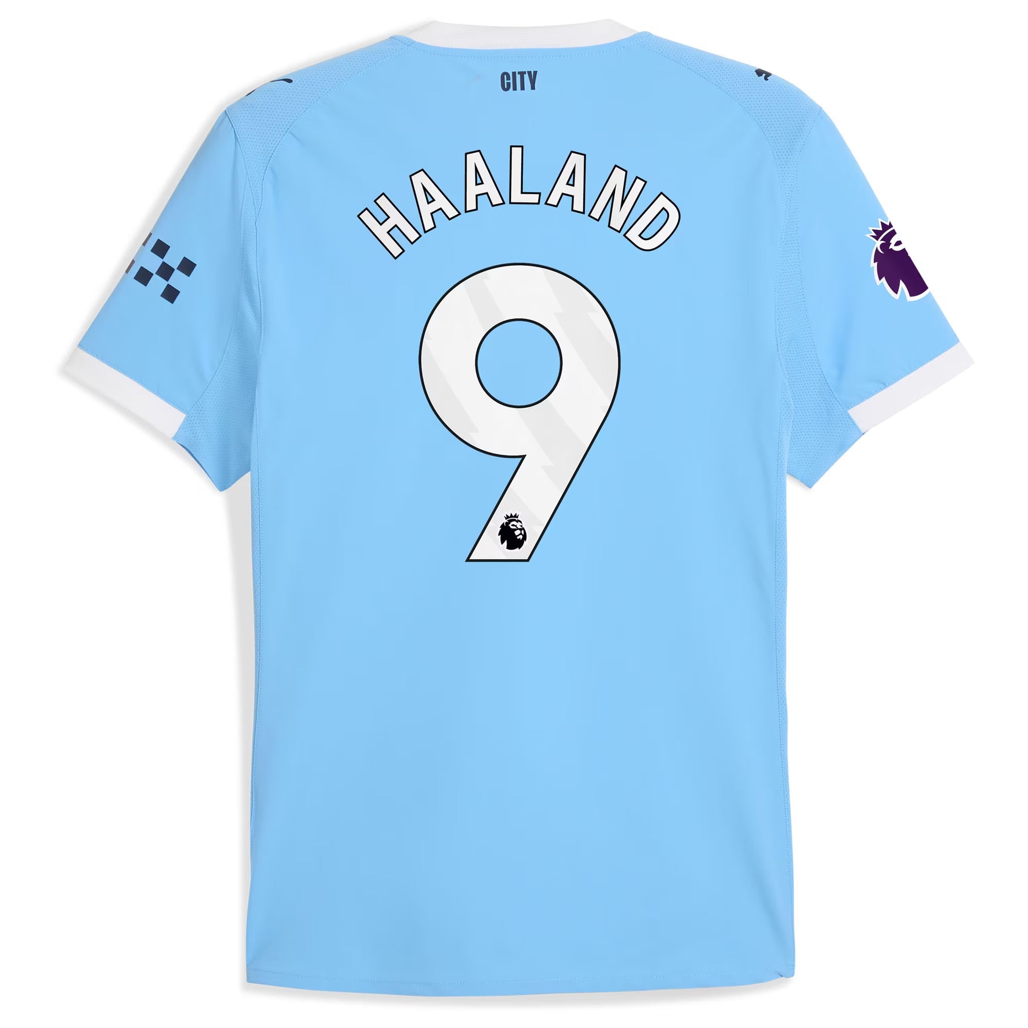Erling Haaland Manchester City Puma 2025/26 Home Player Soccer Shirt - Sky Blue