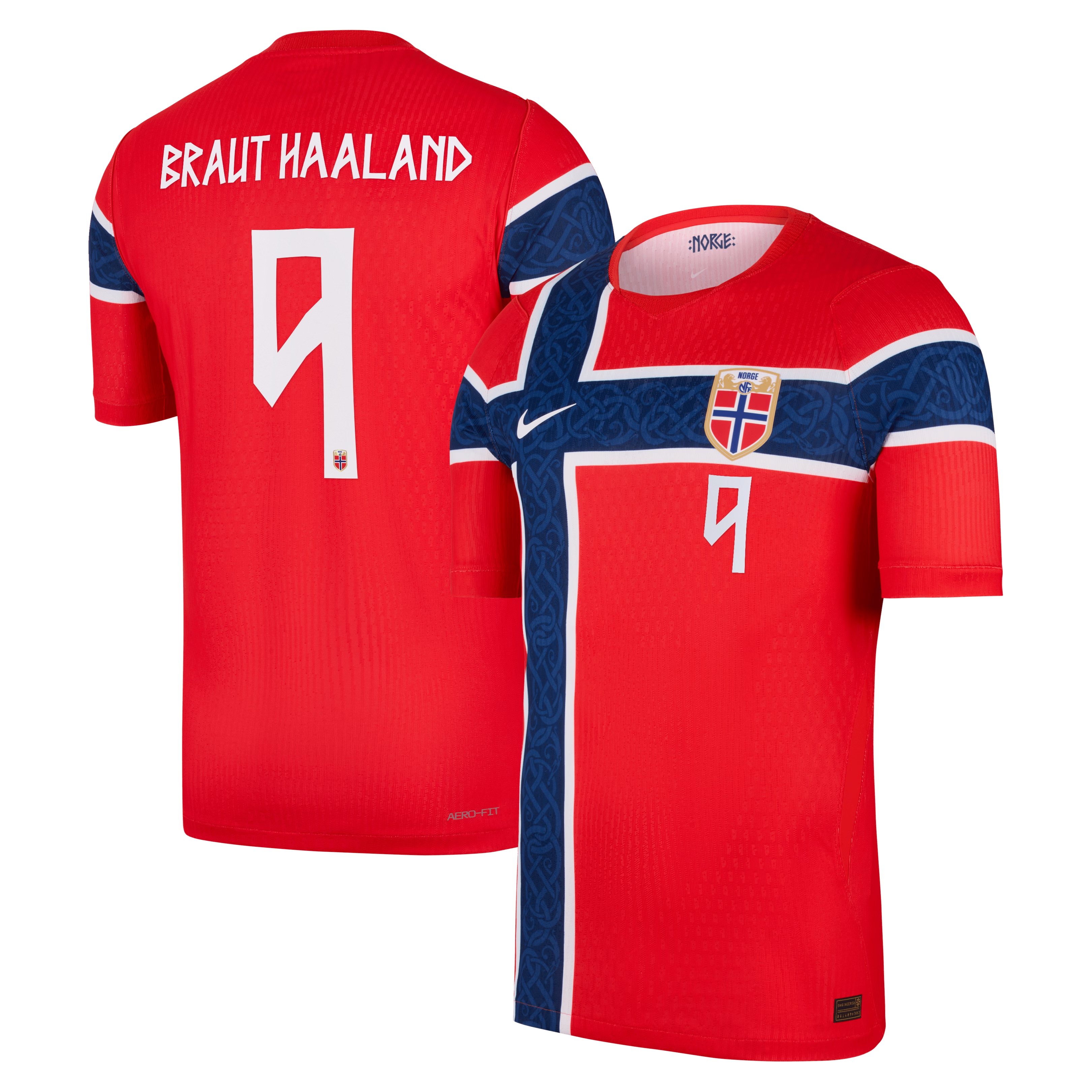 Erling Haaland Norway National Team Soccer Intl™ 2026 Home Match Replica Shirt - Red