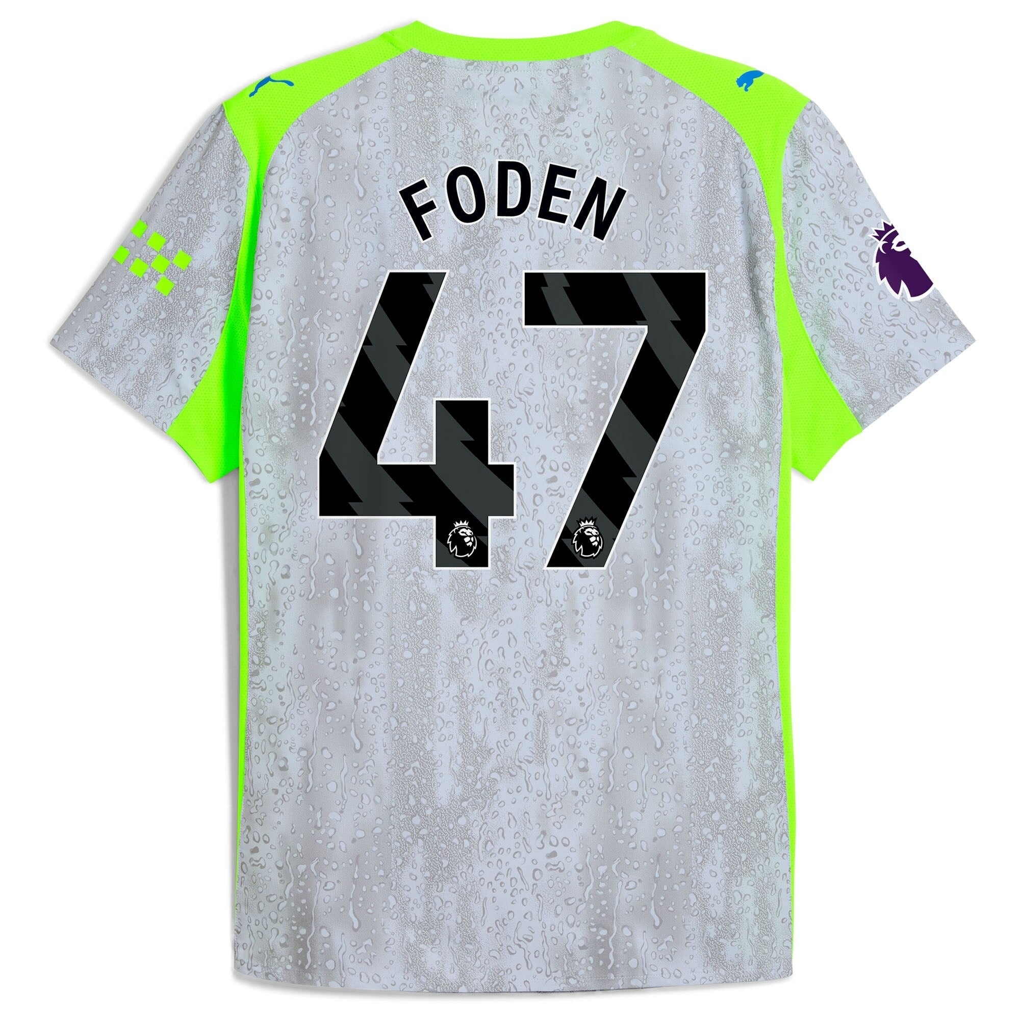 Foden 47 Manchester City Puma 2025/26 Third Soccer Shirt - Green/Neon Green
