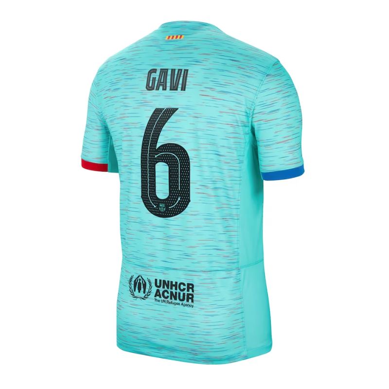 Gavi Barcelona 2023/24 Third Jersey - Aqua