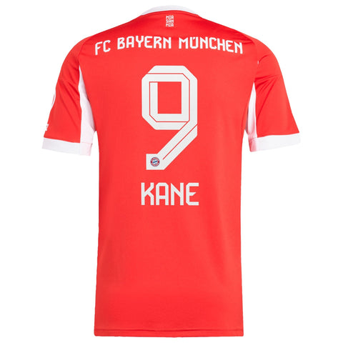 Harry Kane Bayern Munich adidas 2025/26 Home Soccer Shirt - Red