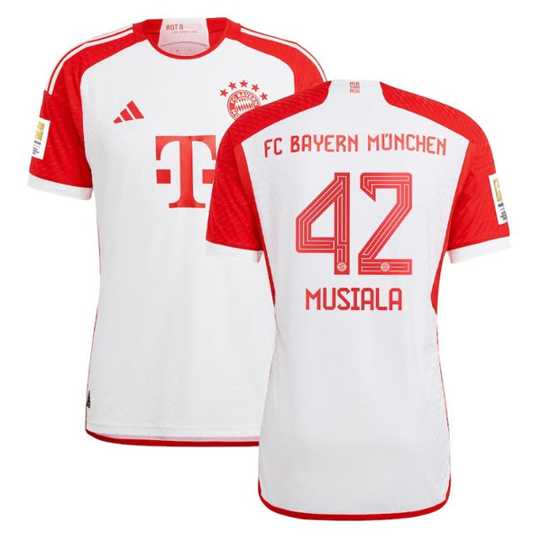 Jamal Musiala Bayern Munich 2023/24 Home Jersey - White