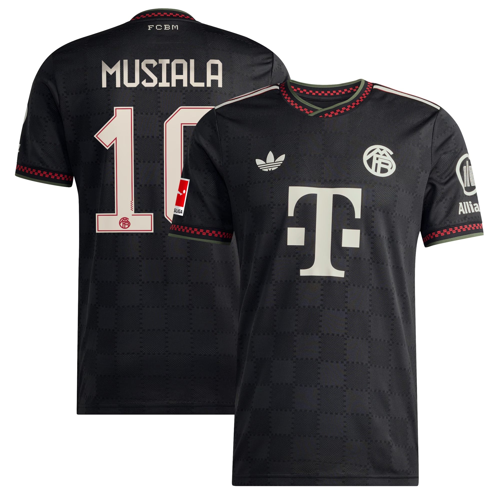 Jamal Musiala Bayern Munich adidas 2025/26 Third Player Soccer Shirt - Black