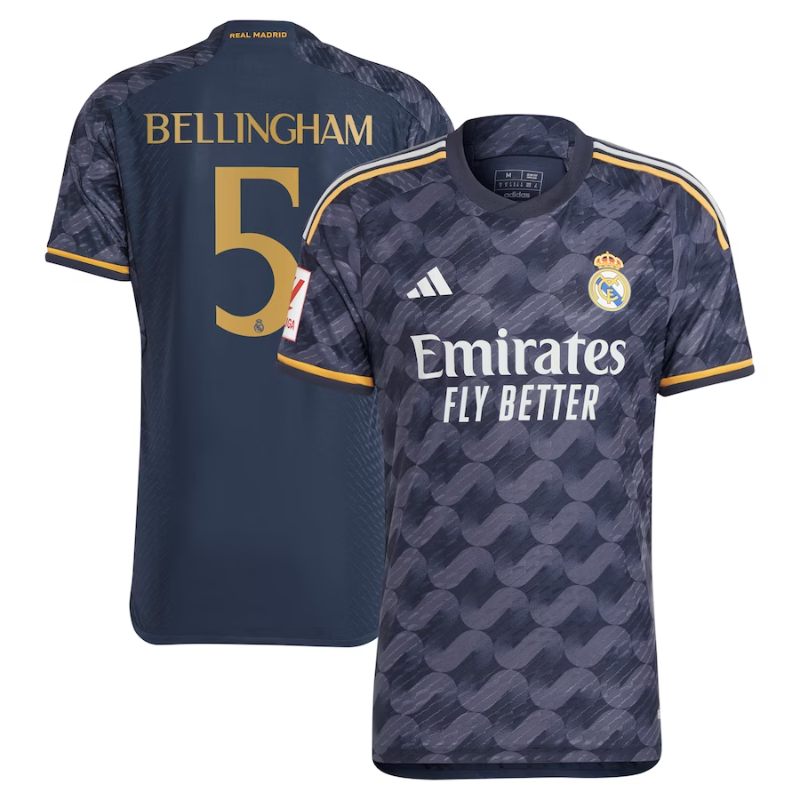 Jude Bellingham Real Madrid  2023/24 Away Shirt - Navy