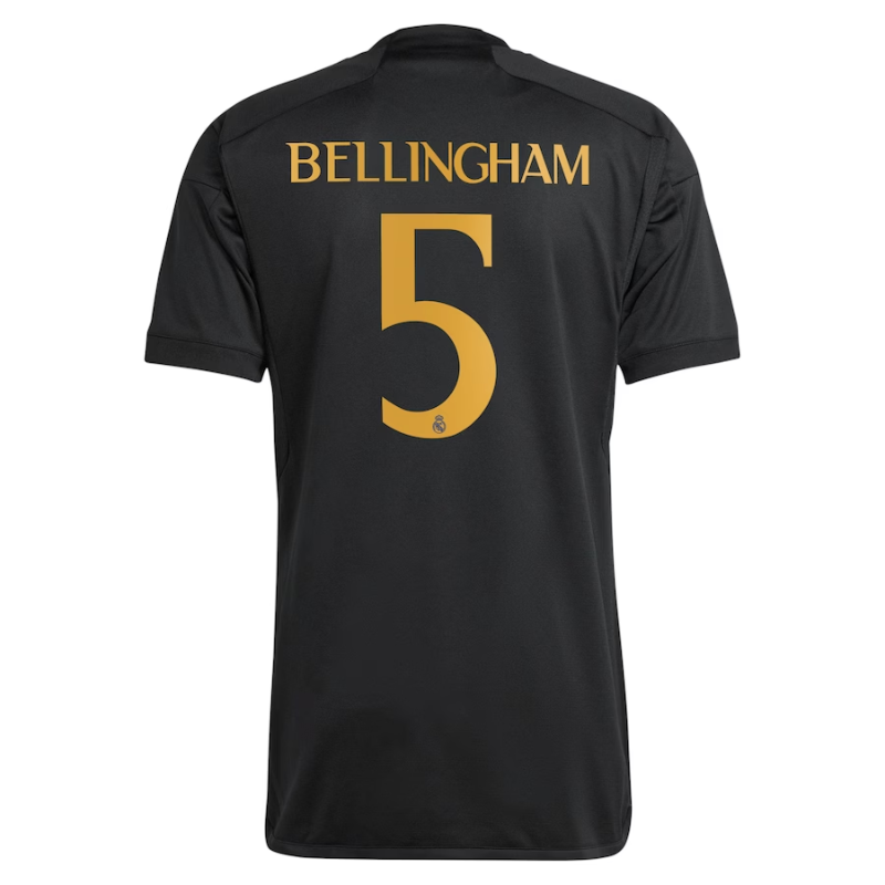 Jude Bellingham Real Madrid 2023/24 Third Shirt - Black