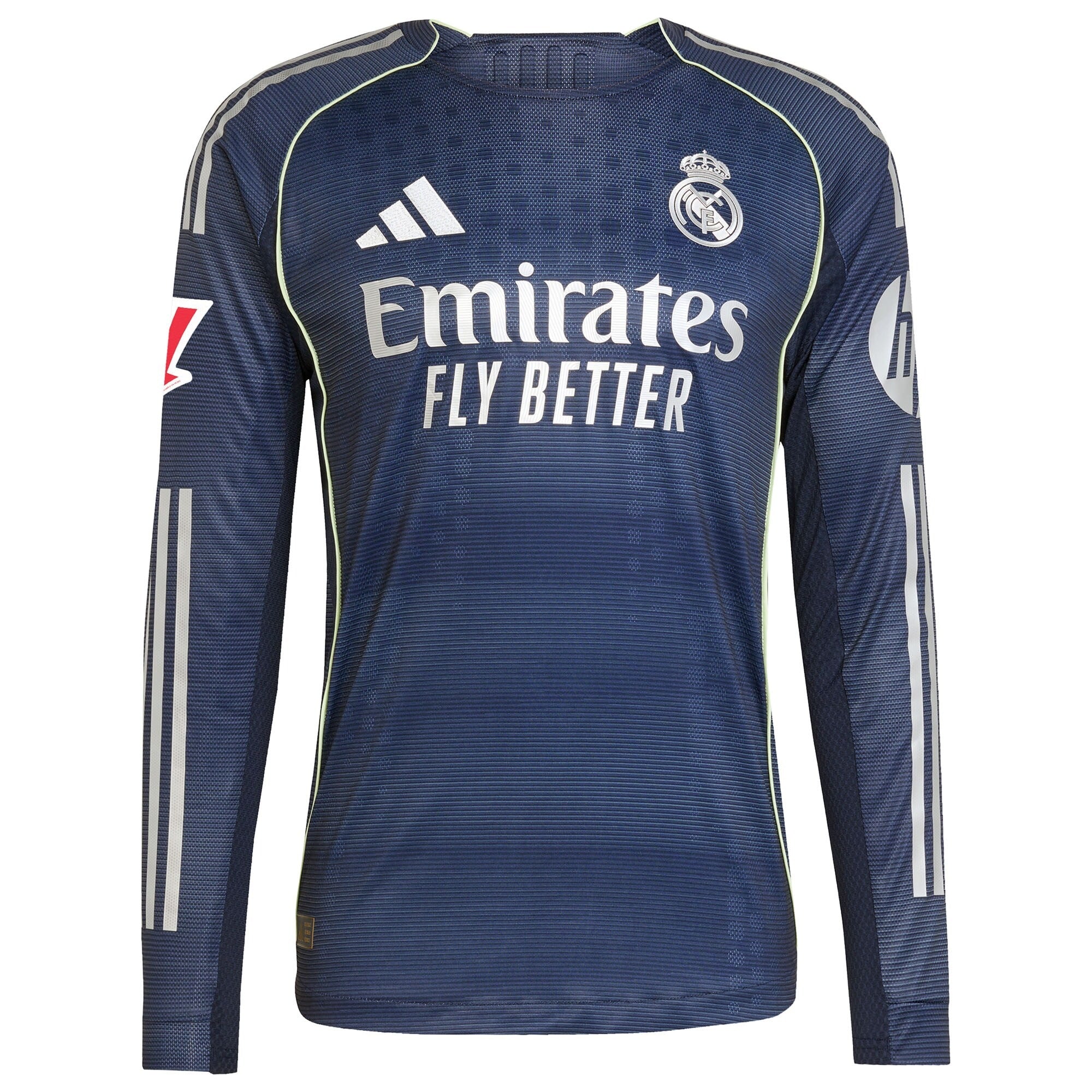 Jude Bellingham Real Madrid adidas 2025/26 Away Long Sleeve Player Soccer Shirt - Blue