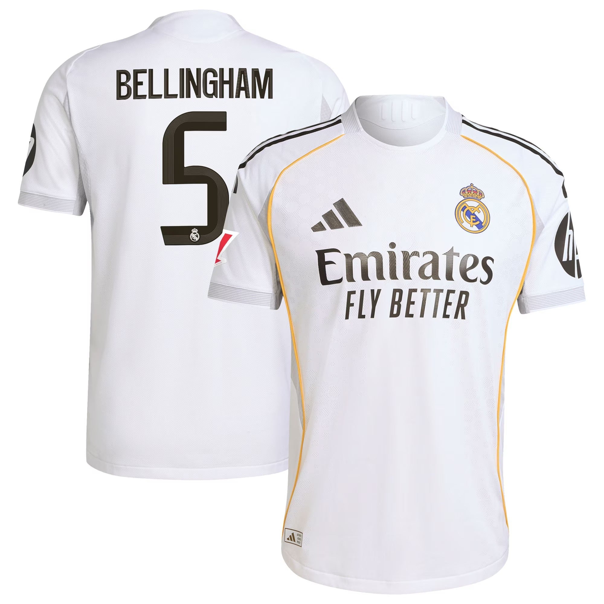 Jude Bellingham Real Madrid adidas 2025/26 Home Soccer Shirt - White