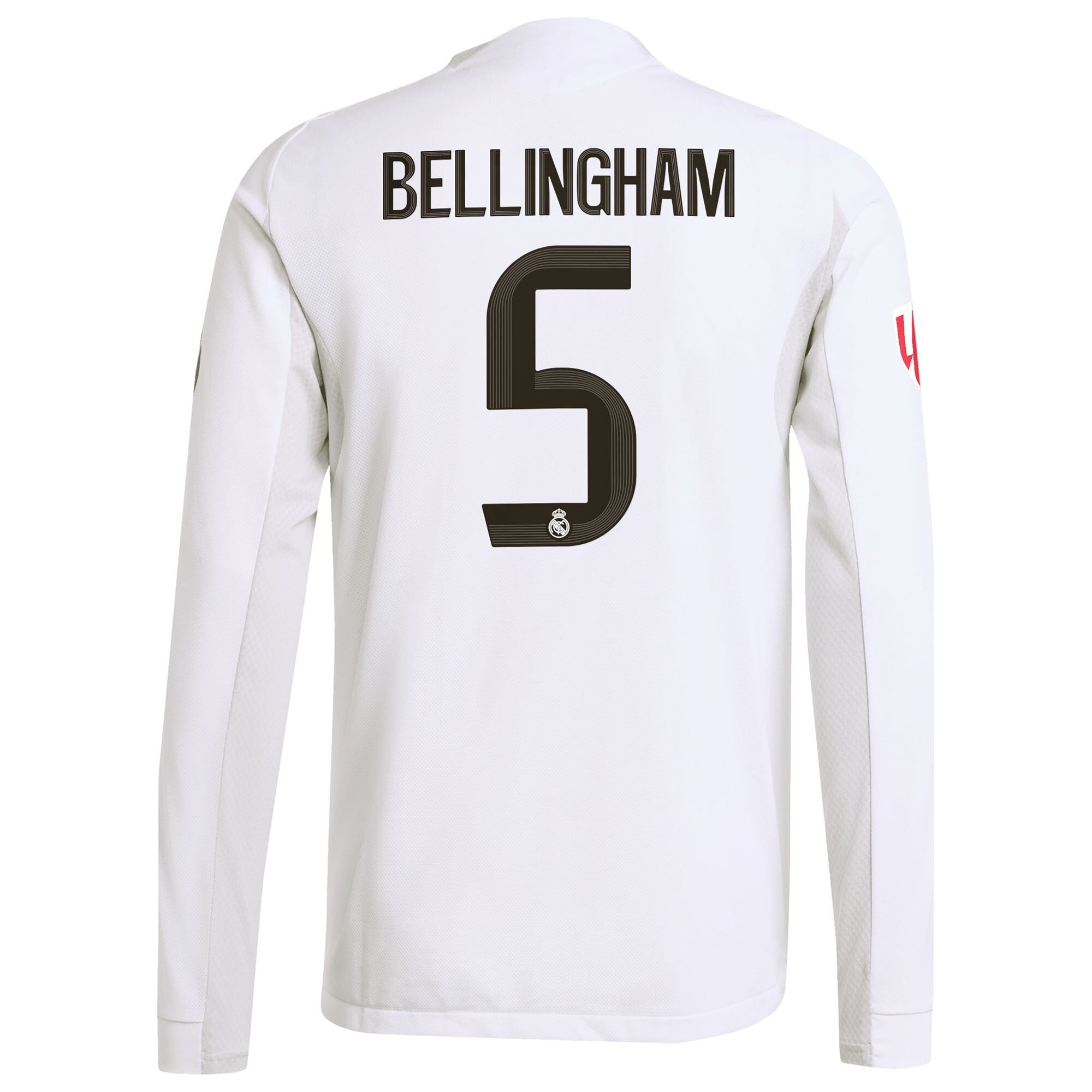 Jude Bellingham Real Madrid adidas 2025/26 Home Long Sleeve Soccer Shirt - White