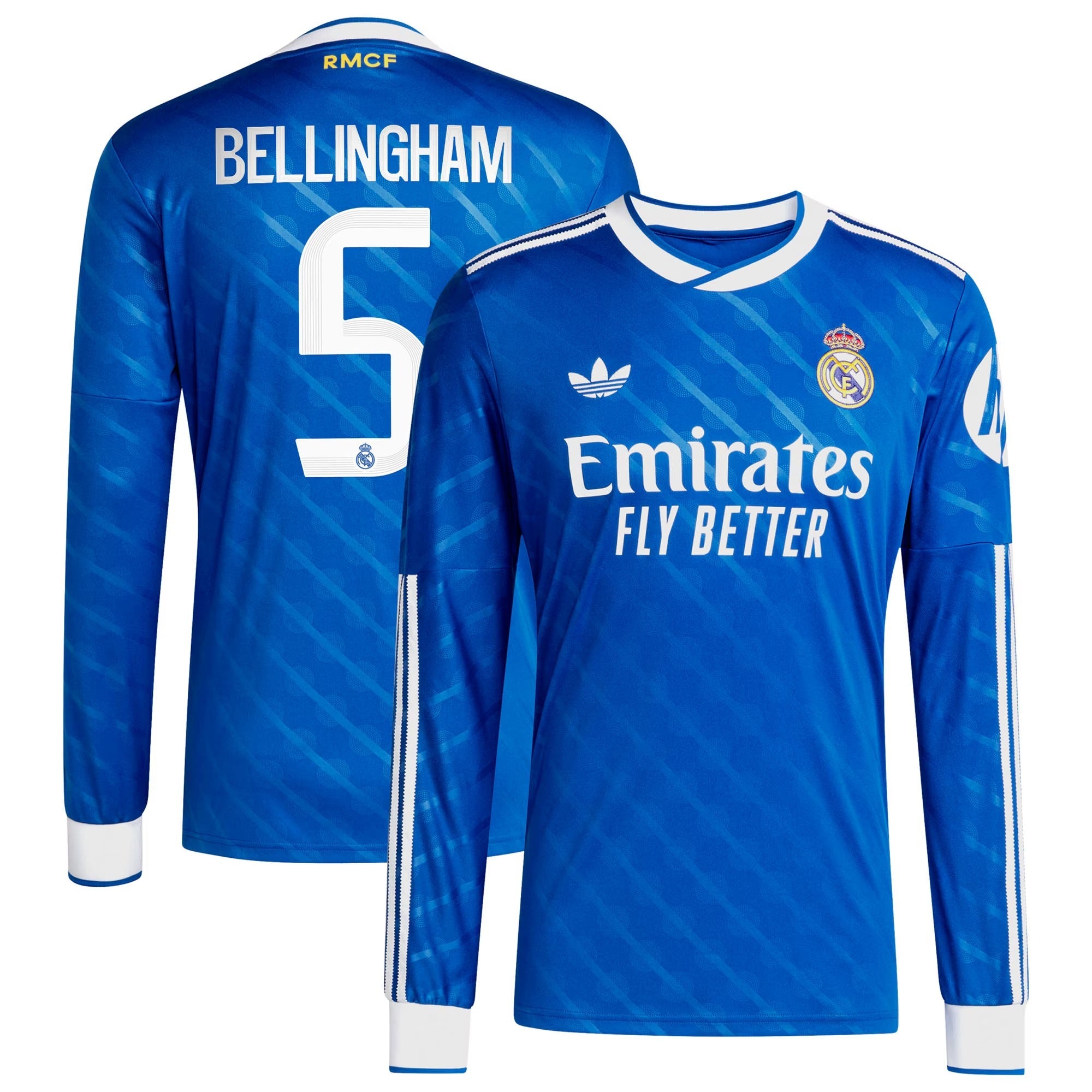 Jude Bellingham Real Madrid adidas 2025/26 Third Long Sleeve Player Soccer Shirt - Blue