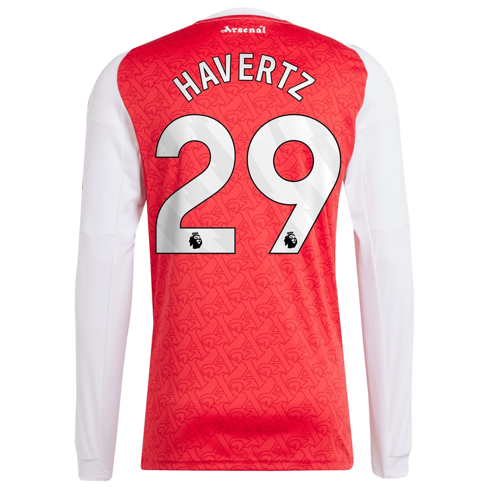 Kai Havertz Arsenal adidas 2025/26 Home Long Sleeve Player Soccer Shirt - Red
