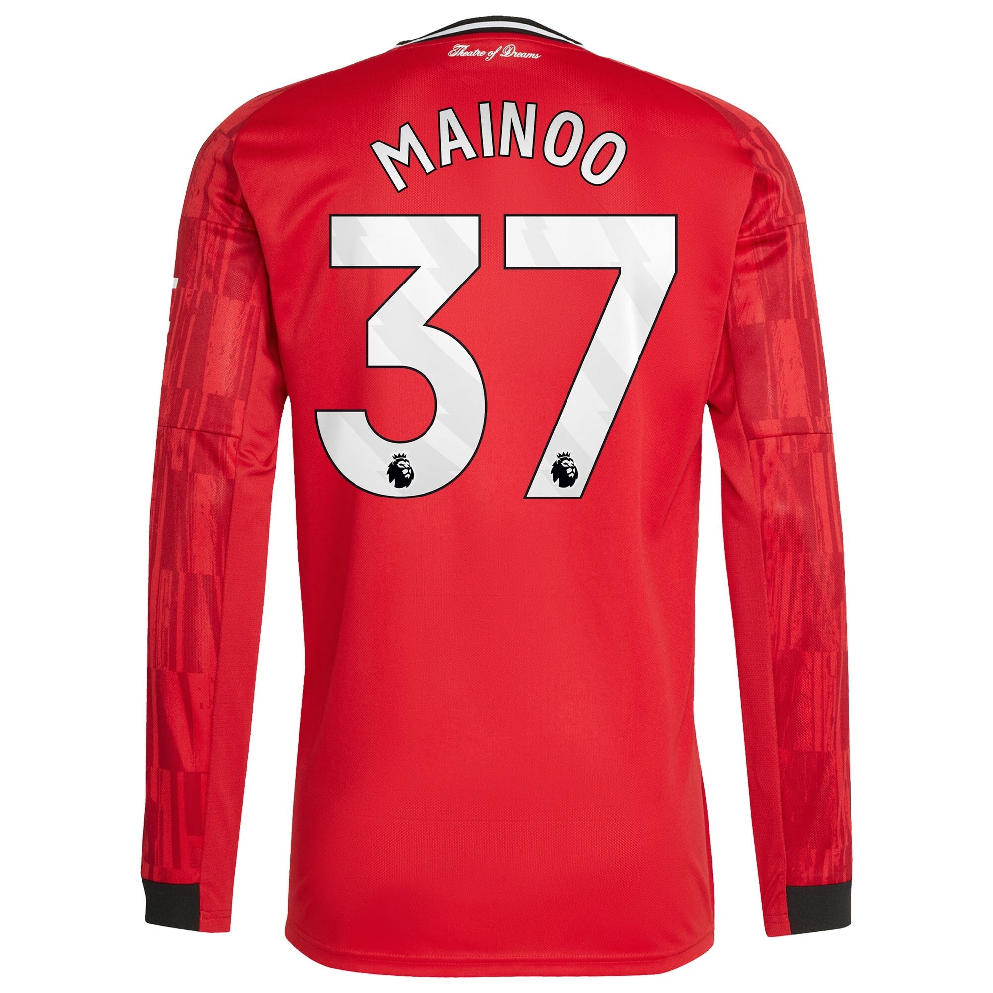 Kobbie Mainoo Manchester United adidas Home 2025/26 Player Long Sleeve Soccer Shirt - Red