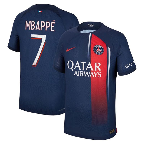 Kylian Mbappe Paris Saint-Germain 2023/24 Home Player Jersey - Navy