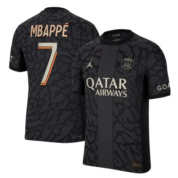 Kylian Mbappe Paris Saint-Germain 2023/24 Third Player Jersey - Anthracite