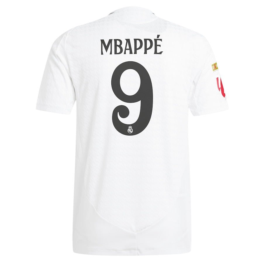 Kylian Mbappé Real Madrid 2024/25 Home Player Shirt - White