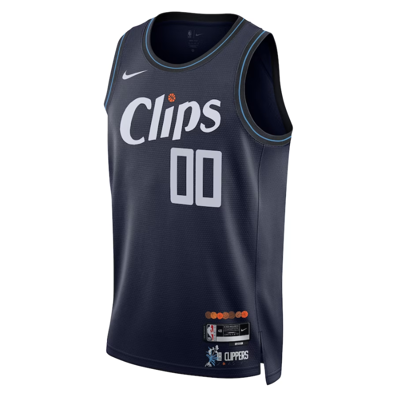 LA Clippers Unisex 2023/24 Custom Swingman Jersey - Navy - City Edition