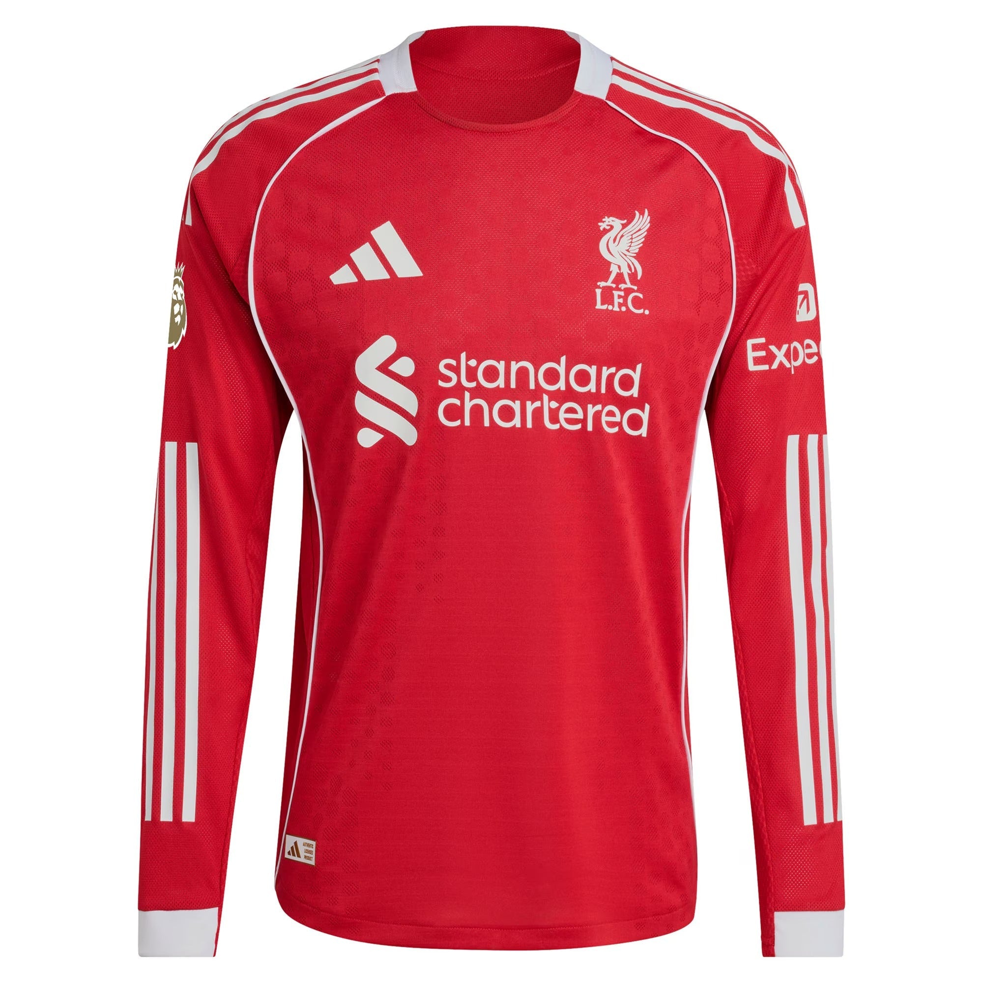 Liverpool 2025/26 Home Custom Long Sleeve Soccer Shirt - Red