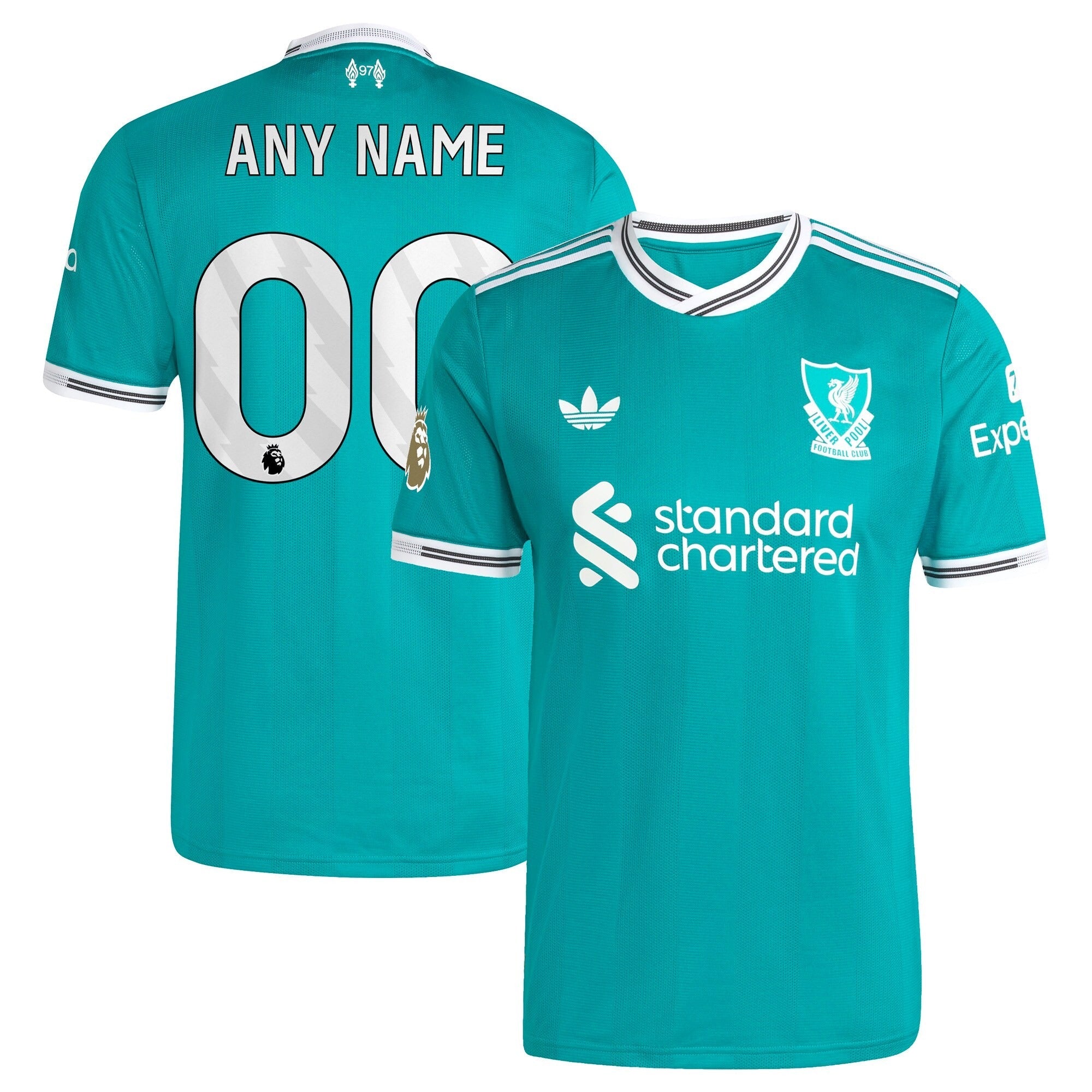 Liverpool adidas 2025/26 Third Customized Soccer Shirt - Green