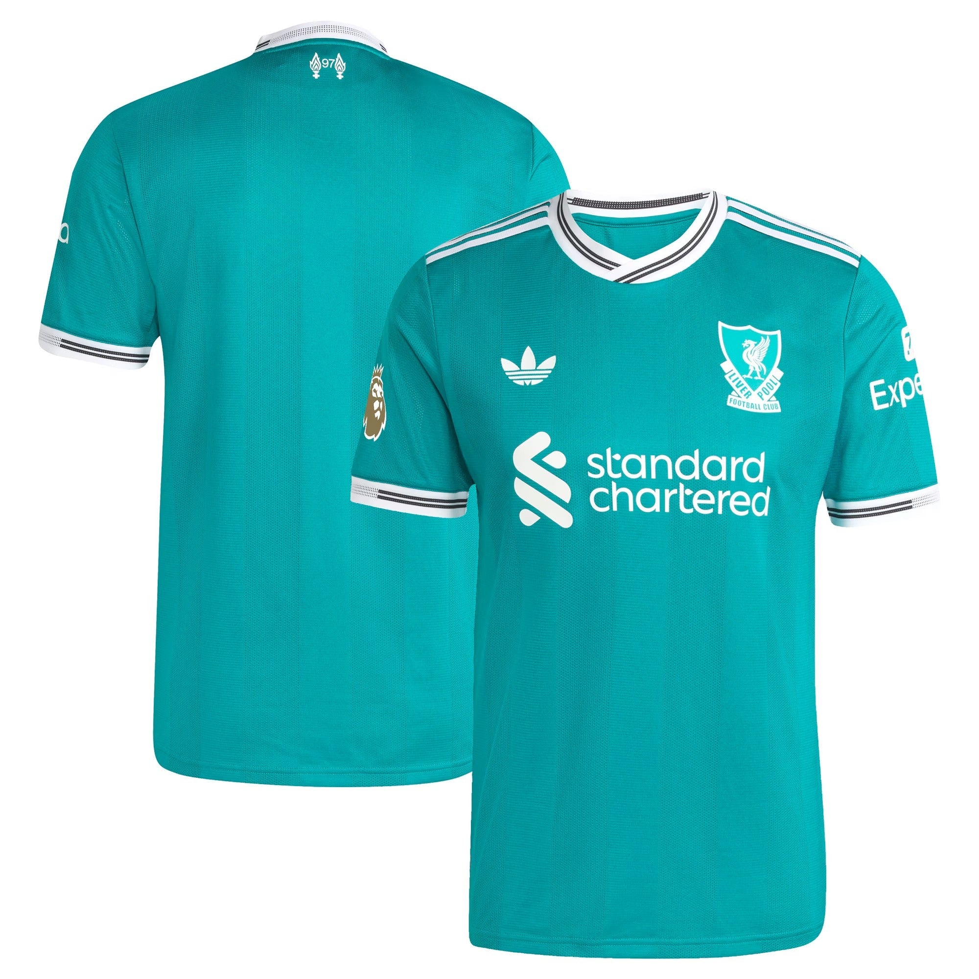 Liverpool adidas 2025/26 Third Soccer Shirt with Patch - Green