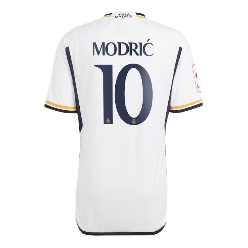 Luka Modric Real Madrid Shirt Adidas 2023/24 Home Jersey - White