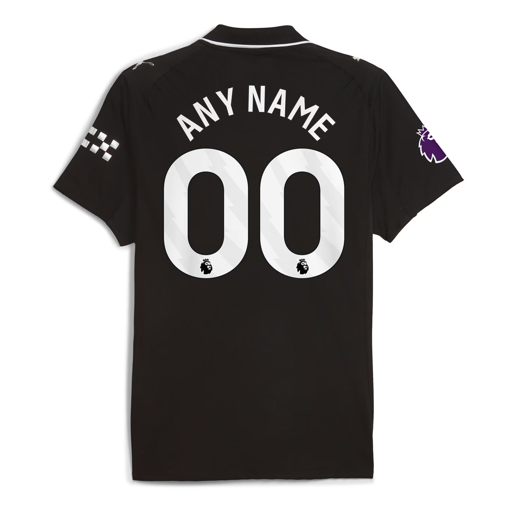 Manchester City Puma 2025/26 Away Custom Soccer Shirt – Black