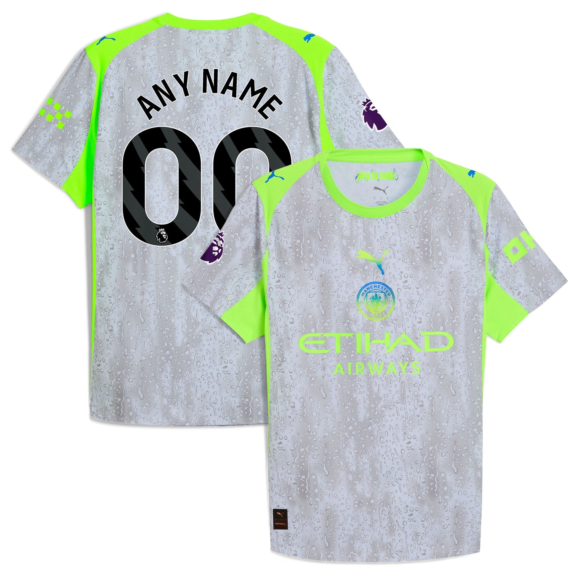 Manchester City Puma 2025/26 Third Custom Soccer Shirt - Green/Neon Green