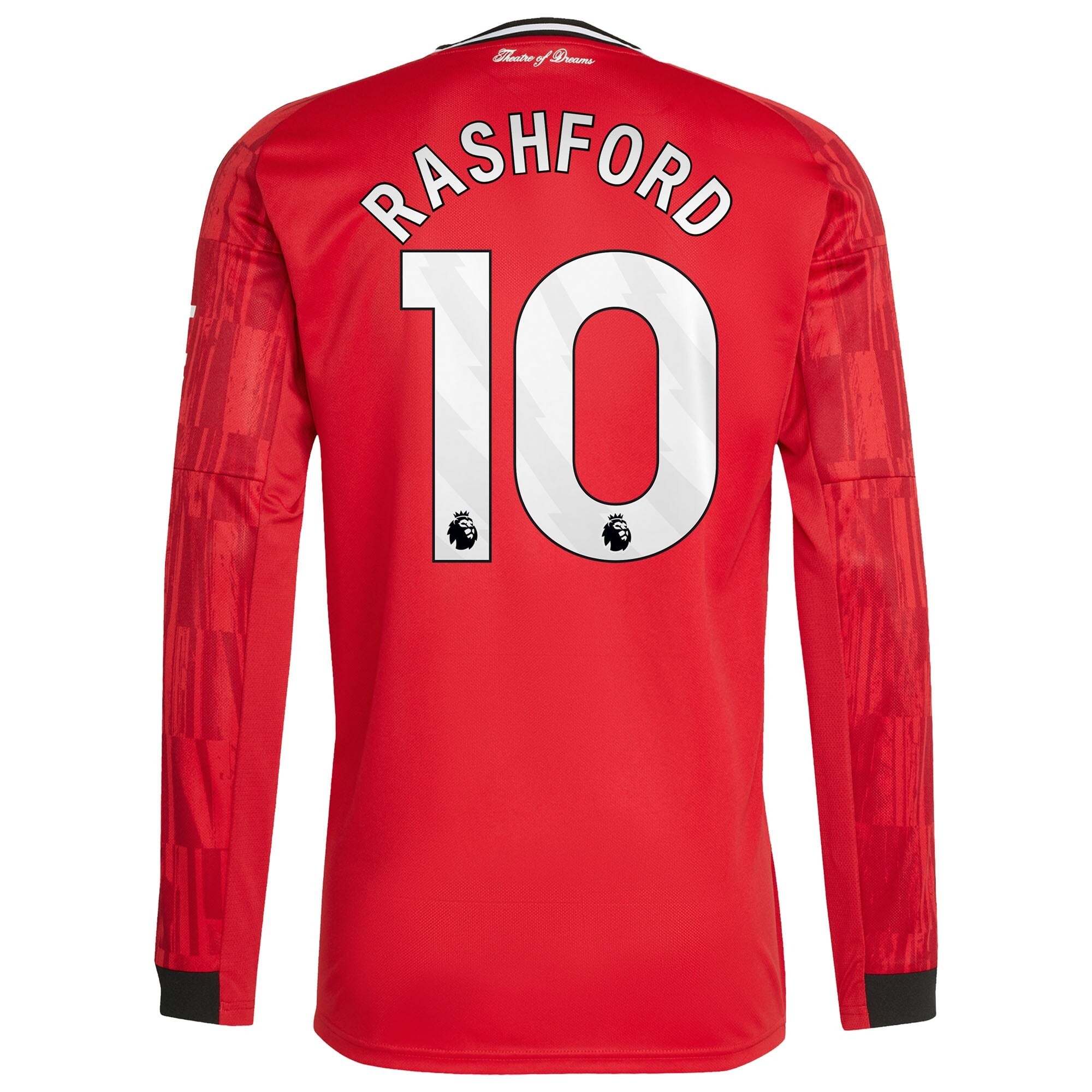 Marcus Rashford Manchester United adidas Home 2025/26 Player Long Sleeve Soccer Shirt - Red