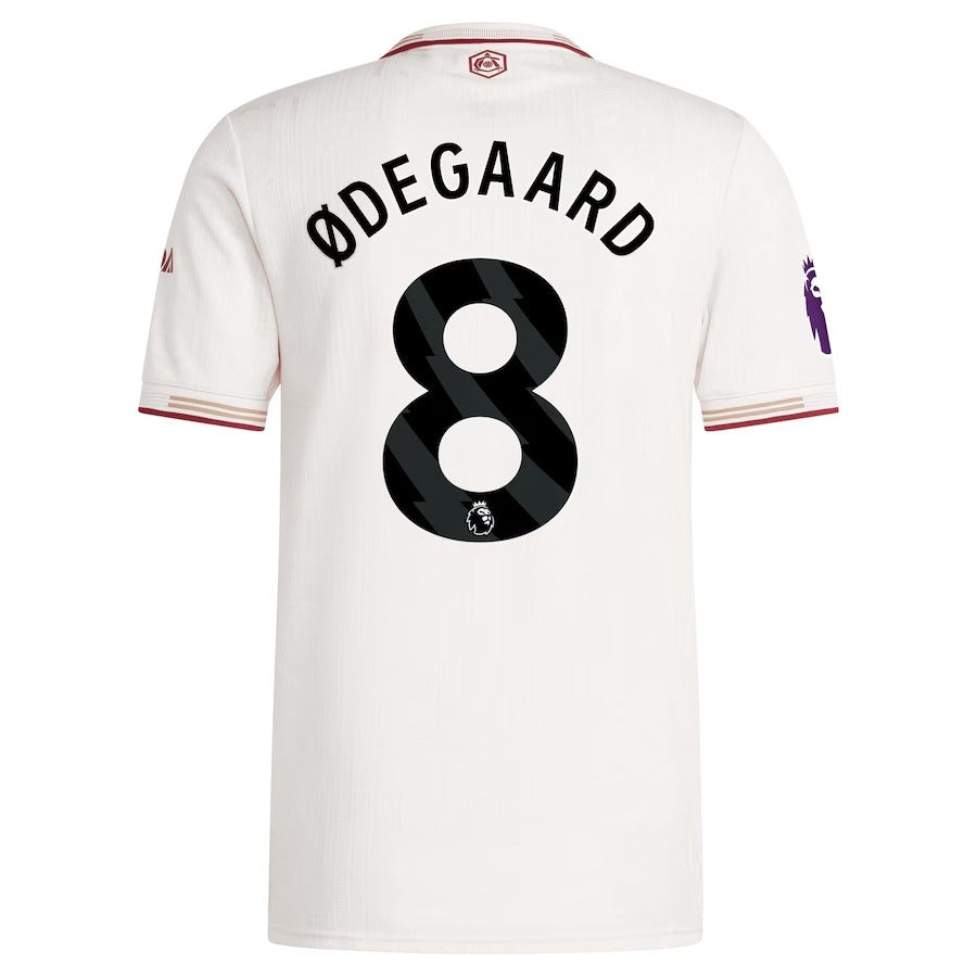 Martin Ødegaard Arsenal adidas 2025/26 Third Player Soccer Shirt - White