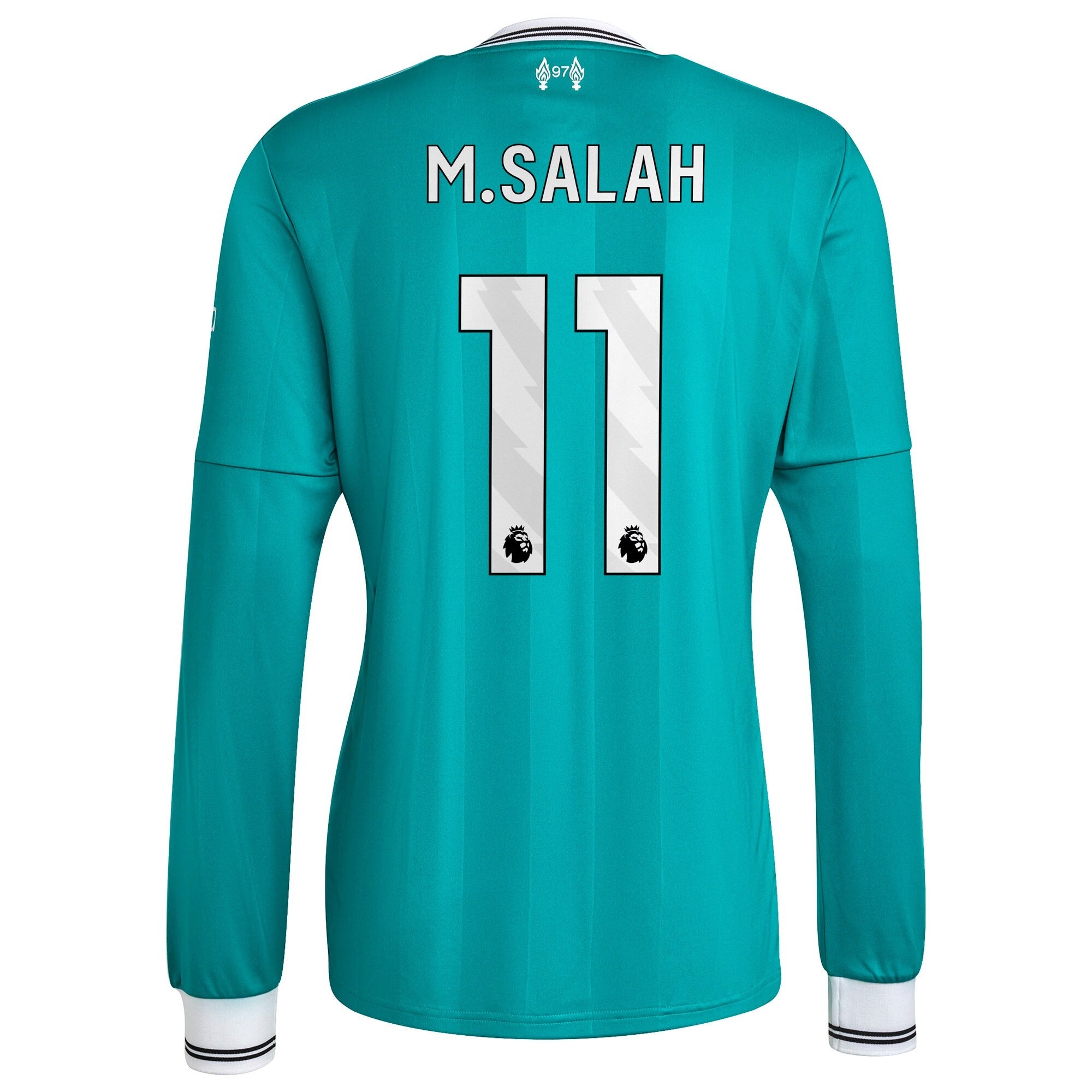 Mohamed Salah Liverpool adidas 2025/26 Third Long Sleeve Player Soccer Shirt - Green