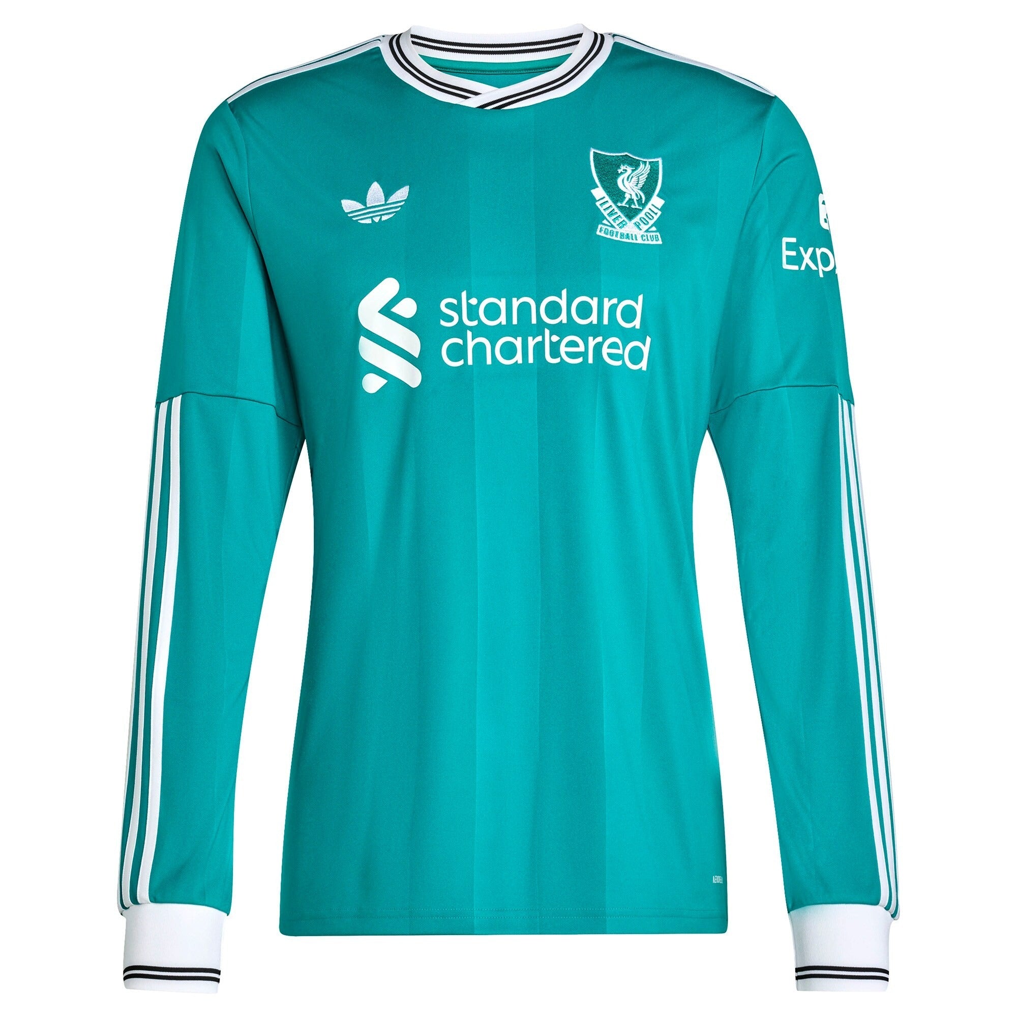 Mohamed Salah Liverpool adidas 2025/26 Third Long Sleeve Player Soccer Shirt - Green