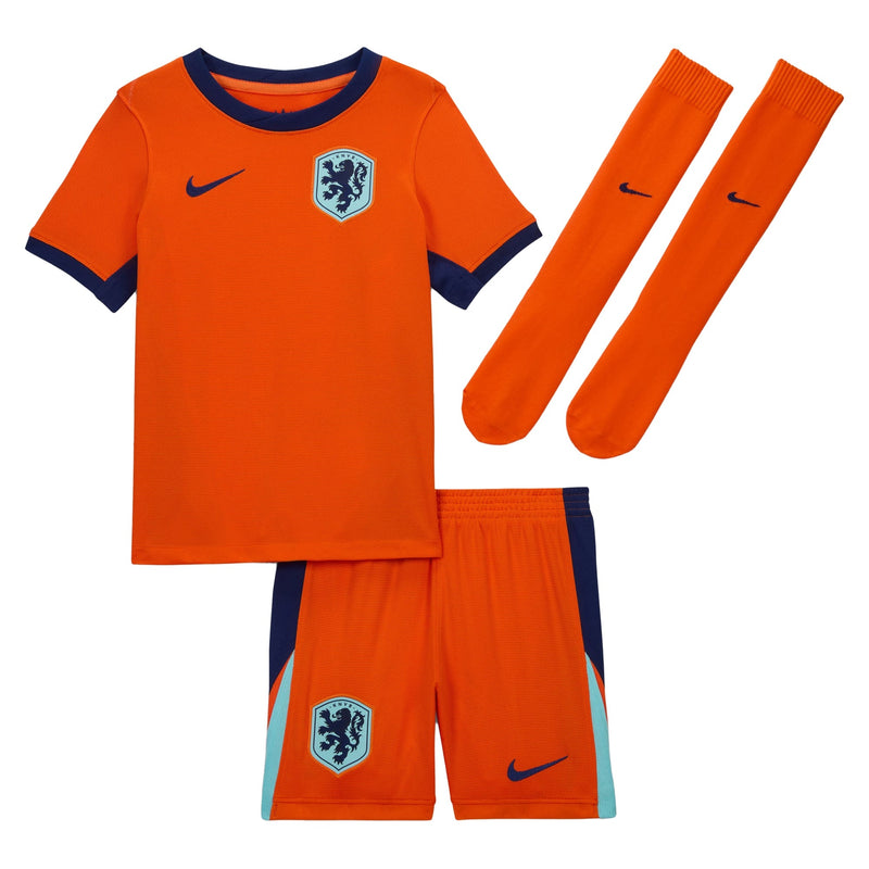 Netherlands National Team  Preschool 2024 Home Stadium Kit Set - Orange