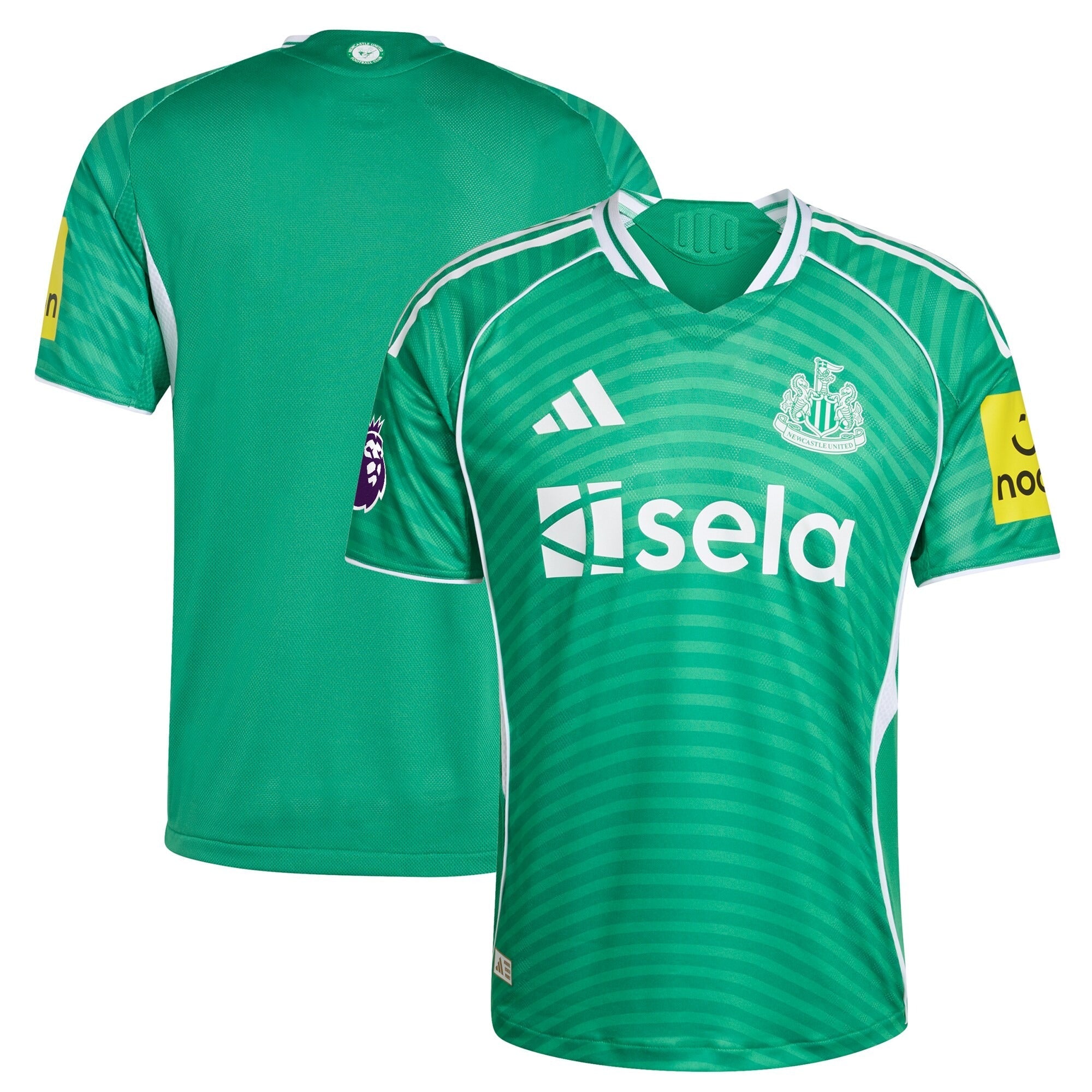 Newcastle United adidas 2025/26 Away Soccer Shirt with Patch - Green