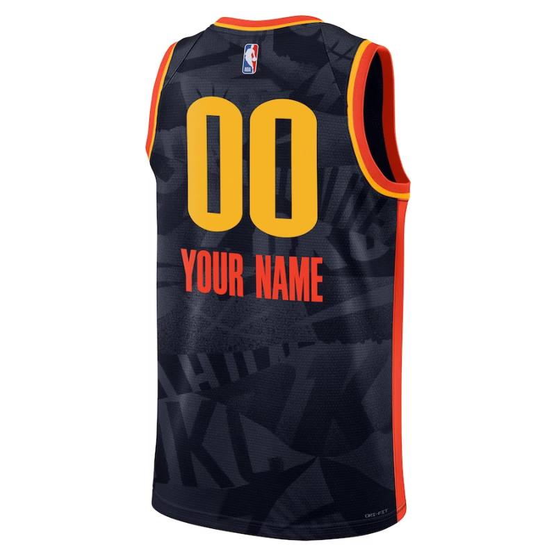 Oklahoma City Thunder Unisex 2023/24 Custom Swingman Jersey - Navy - City Edition