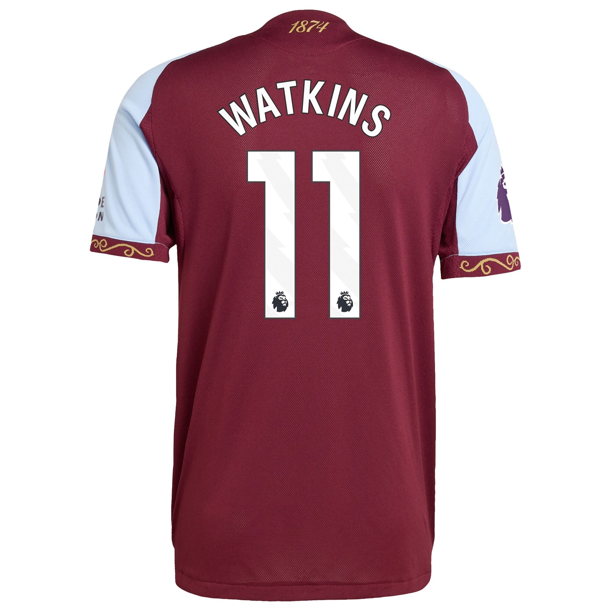 Ollie Watkins Aston Villa adidas 2025/26 Home Soccer Shirt - Claret