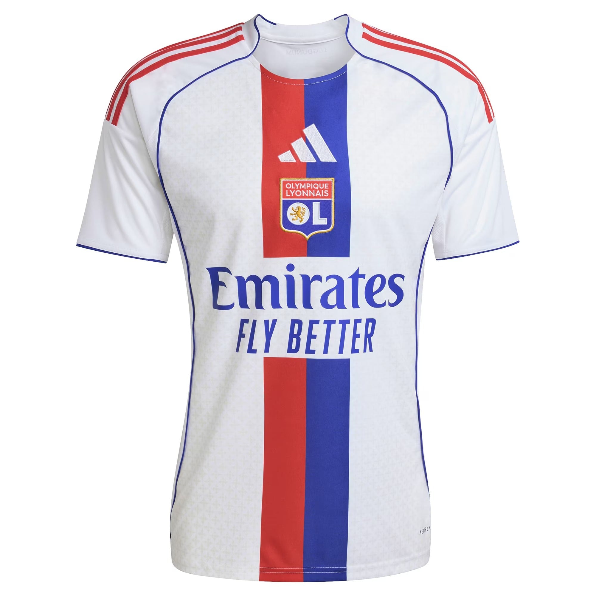 Olympique Lyonnais adidas 2025/26 Home Custom Soccer Shirt - White