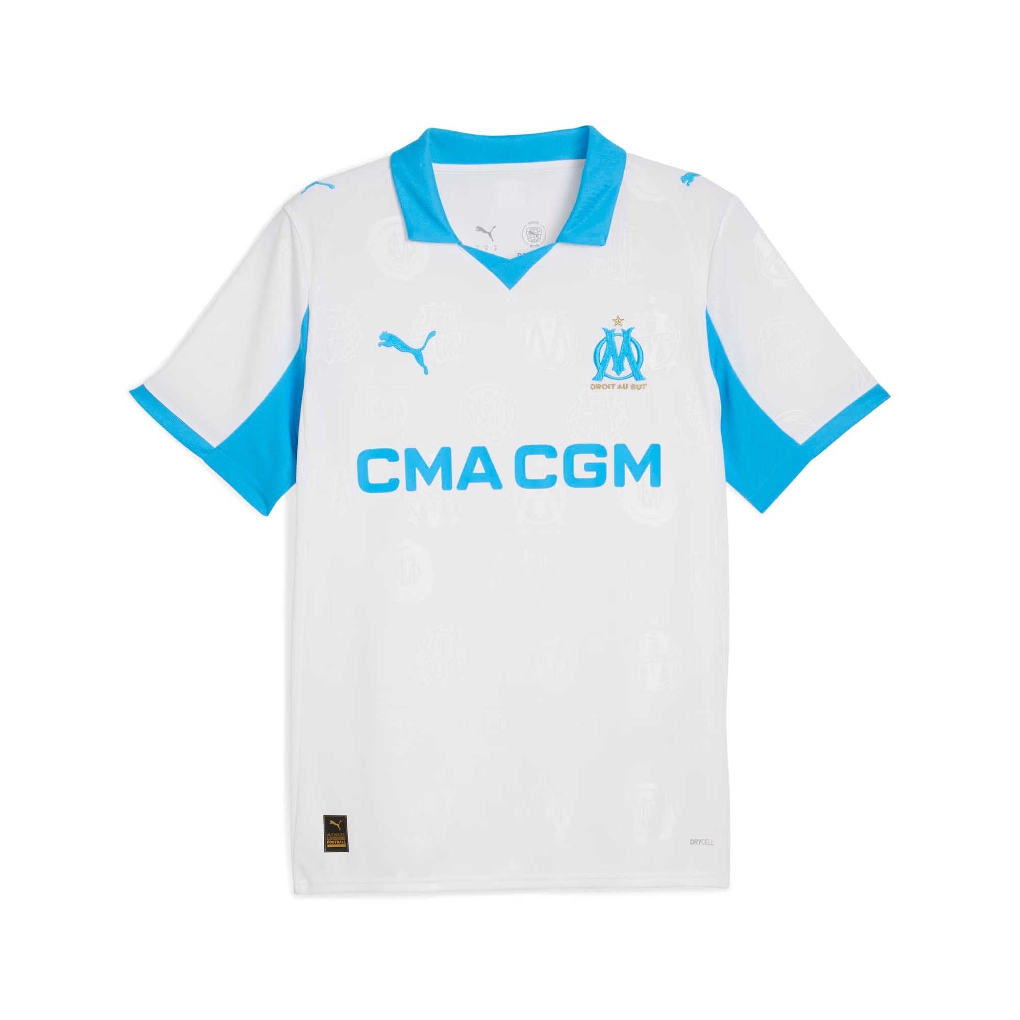 Olympique Marseille Puma 2025/26 Custom Home Soccer Shirt - White
