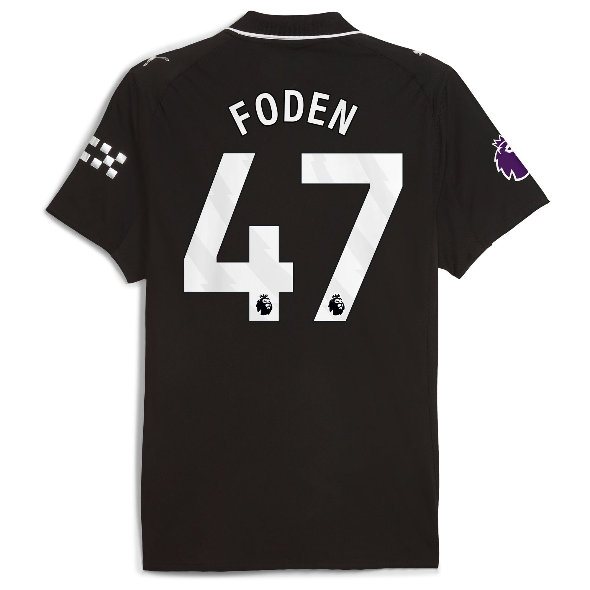 Phil Foden Manchester City Puma 2025/26 Away Player Soccer Shirt - Black