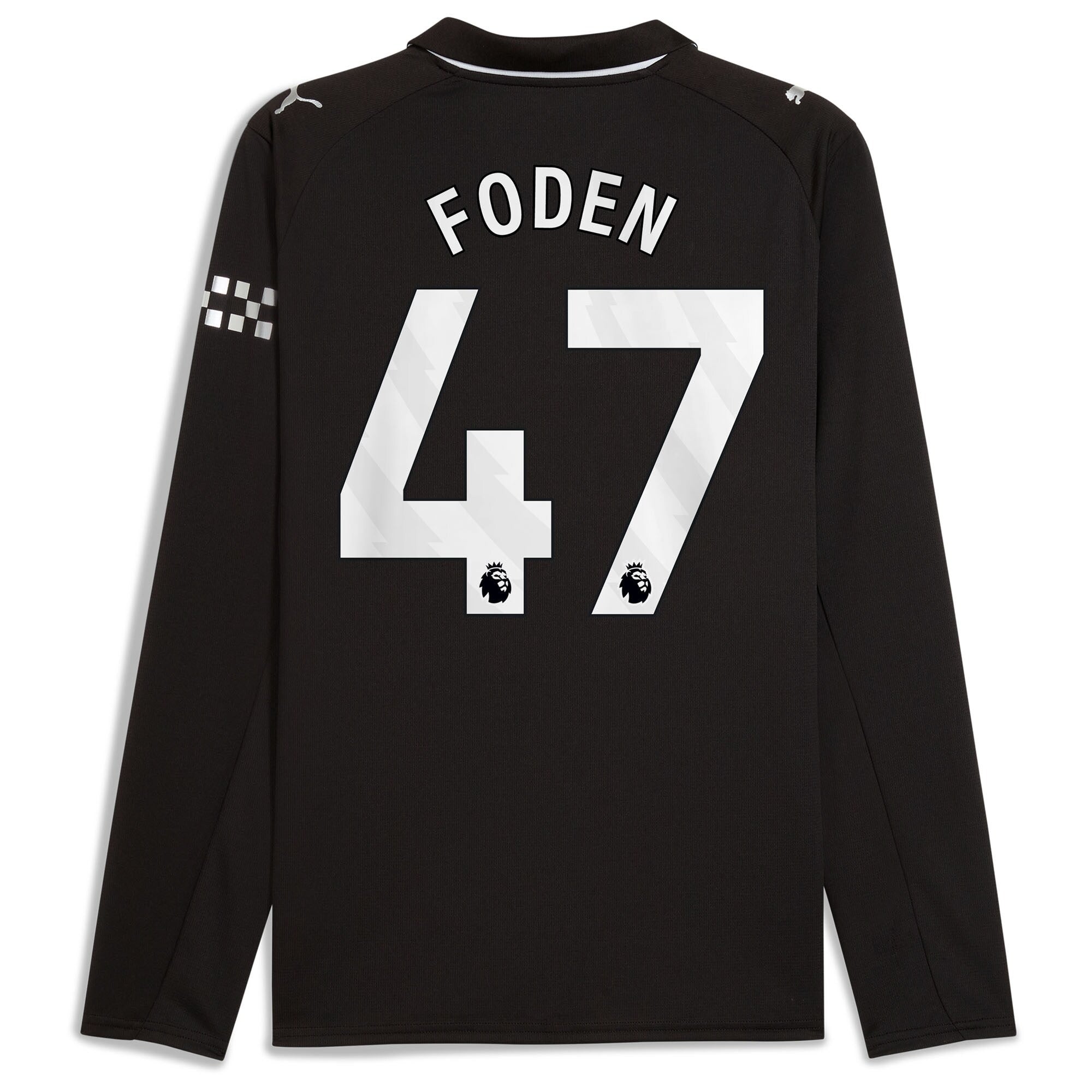 Phil Foden Manchester City Puma Away 2025/26 Long Sleeve Player Soccer Shirt - Black
