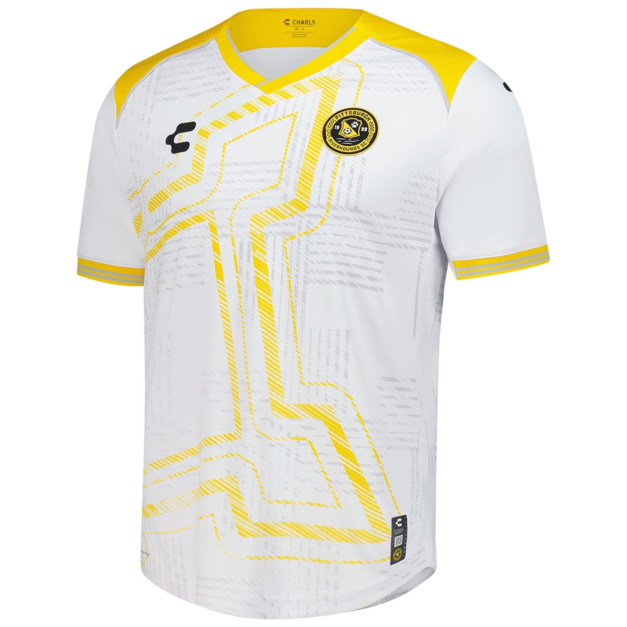 Pittsburgh Riverhounds SC Charly Third 2025/26 Authentic Soccer Shirt - White