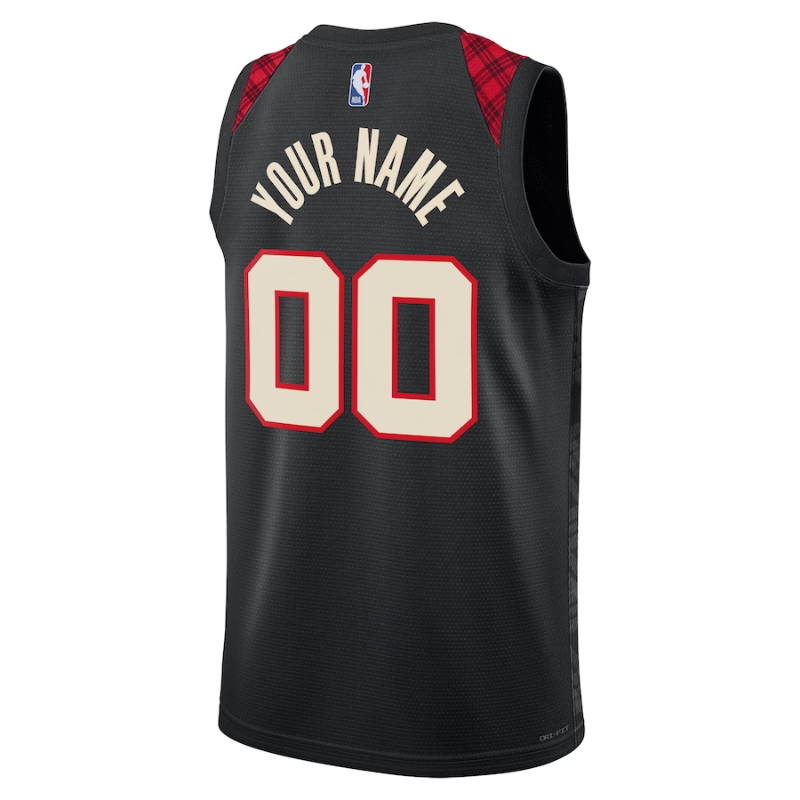 Portland Trail Blazers Unisex 2023/24 Custom Swingman Jersey - Black - City Edition