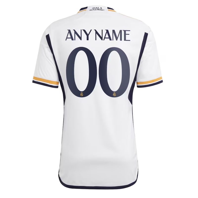 Real Madrid 2023/24 Home Custom Shirt - White
