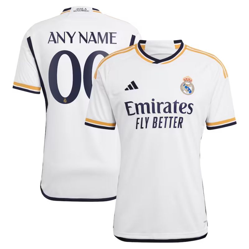 Real Madrid 2023/24 Home Custom Shirt - White