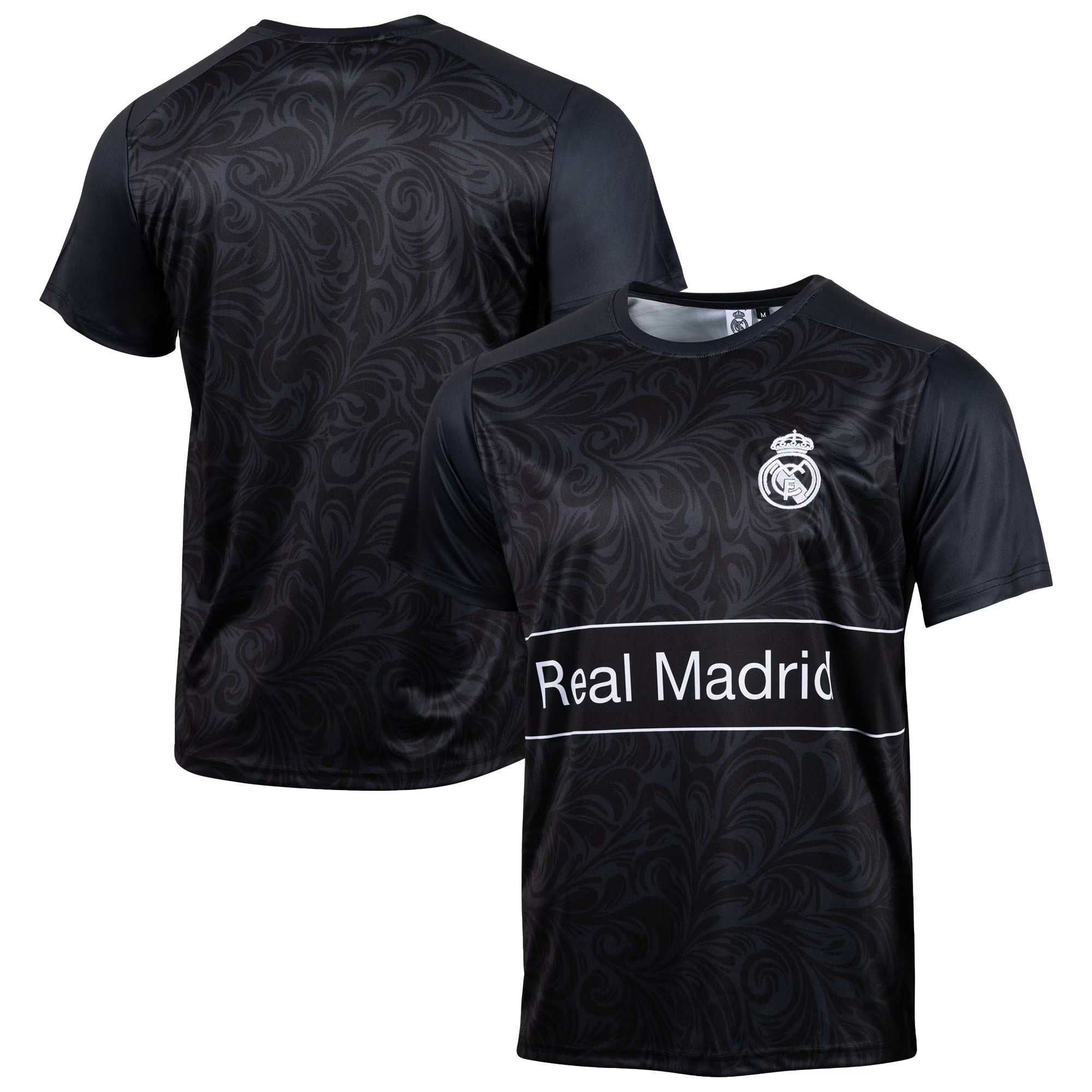 Real Madrid Sport Design Sweden Home Sideline T-Shirt - Black